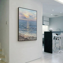 Load image into Gallery viewer, Sea Waves Ocean Beach Paintings for Living Room Bedroom La001