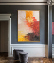 Load image into Gallery viewer, Massive Wall Decor Extra Large Painting, Blue And Orange Abstract Painting Bp072
