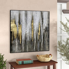 Load image into Gallery viewer, Black White Gold Abstract Painting Large Acrylic Painting Np119