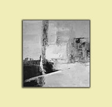 Load image into Gallery viewer, Black And White Abstract Painting Oversized Acrylic Painting Yp024