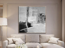 Load image into Gallery viewer, Black And White Abstract Painting Oversized Acrylic Painting Yp024