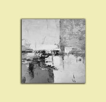 Load image into Gallery viewer, Black And White Gtay Abstract Painting Acrylic Large Original Abstract Art Yp062