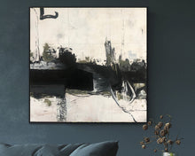 Load image into Gallery viewer, Oversized Canvas Wall Art Black and White Art Painting Bp012