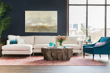 Load image into Gallery viewer, Large Yellow Abstract Painting Beige Painting Gray Abstract Painting Cp010