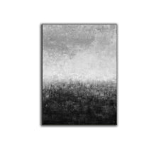 Load image into Gallery viewer, Black and White Abstract Painting Gray Huge Wall Art Yp12