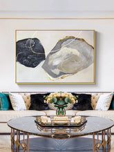 Load image into Gallery viewer, Black White Gold Modern Abstract Painting Giant Wall Canvas Np116