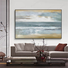 Load image into Gallery viewer, Large Living Room Wall Art Hallway Home Decoration Original Gray Seascape Gp023