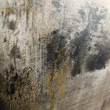 Load image into Gallery viewer, Original Black Abstract Minimalist Art Painting, Gold Painting Gray Painting Gp015