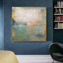 Load image into Gallery viewer, Blue Yellow Green Abstract Painting Oversize Wall Art Cp022