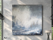 Load image into Gallery viewer, Large Ocean Painting On Canvas Original Coastal Landscape Abstract Ap016