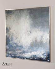 Load image into Gallery viewer, Large Ocean Painting On Canvas Original Coastal Landscape Abstract Ap016