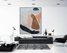 Load image into Gallery viewer, Women Abstract Painting Textured Wall Art Nude Minimalist Art Np092