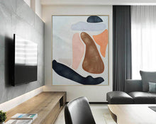 Load image into Gallery viewer, Women Abstract Painting Textured Wall Art Nude Minimalist Art Np092