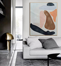 Load image into Gallery viewer, Women Abstract Painting Textured Wall Art Nude Minimalist Art Np092