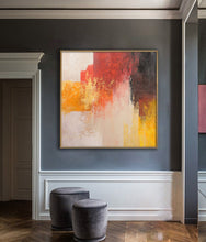 Load image into Gallery viewer, Massive Wall Decor Extra Large Painting, Blue And Orange Abstract Painting Bp072