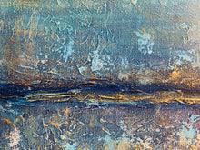 Load image into Gallery viewer, Oversized Living Room Painting Blue Yellow Modern Abstract Painting Bp036