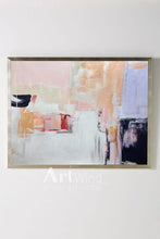 Load image into Gallery viewer, Pink White Orange Abstract Painting For Living Room Dp048