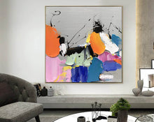 Load image into Gallery viewer, Colorful Abstract Painting Original Large Textured Art Painting Np098