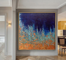 Load image into Gallery viewer, Modern Wall Art for Living Room Blue Abstract Painting, Xl Painting Bp055