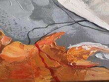 Load image into Gallery viewer, Large Art Paintings Original Green Painting Gray Painting Gp028