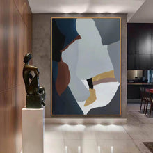 Load image into Gallery viewer, Geometric Wall Art Contemporary Abstract Oil Painting Yp021