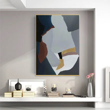 Load image into Gallery viewer, Geometric Wall Art Contemporary Abstract Oil Painting Yp021