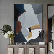 Load image into Gallery viewer, Geometric Wall Art Contemporary Abstract Oil Painting Yp021