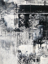 Load image into Gallery viewer, Black And White Abstract Painting on Canvas Minimalist Painting Op027
