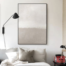 Load image into Gallery viewer, Beige and White Painting Beige Abstract Painting Beige Wall Decor Qp055
