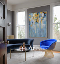 Load image into Gallery viewer, Sky Blue Abstract Large Sea Abstract On Living Room Decor Dp059