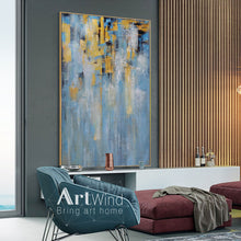 Load image into Gallery viewer, Sky Blue Abstract Large Sea Abstract On Living Room Decor Dp059