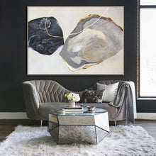 Load image into Gallery viewer, Black White Gold Modern Abstract Painting Giant Wall Canvas Np116