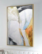 Load image into Gallery viewer, Orange Beige Abstract Painting Modern Pop Art Canvas Large