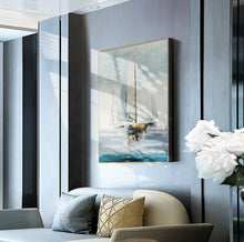 Load image into Gallery viewer, Sailing Boat Extra Large Oil Paintings on Canvas Gp043