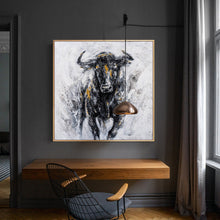 Load image into Gallery viewer, Bull Painting Bull Wall Decor Highland Cow Abstract Painting Qp049