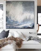 Load image into Gallery viewer, Large Ocean Painting On Canvas Original Coastal Landscape Abstract Ap016