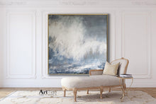 Load image into Gallery viewer, Large Ocean Painting On Canvas Original Coastal Landscape Abstract Ap016