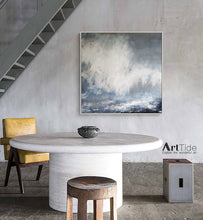 Load image into Gallery viewer, Large Ocean Painting On Canvas Original Coastal Landscape Abstract Ap016