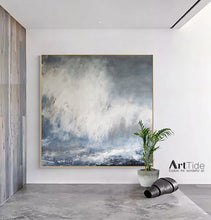 Load image into Gallery viewer, Large Ocean Painting On Canvas Original Coastal Landscape Abstract Ap016