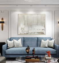 Load image into Gallery viewer, Large Abstract Gray Painting Pink Painting Landscape Painting Op011