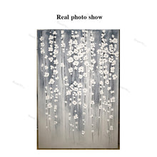 Load image into Gallery viewer, Oversized Wall Paintings Silver Flower Texture Hallway Bedroom Gp027