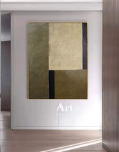 Load image into Gallery viewer, Dark Green Abstract Painting Oversized Artwork for Walls Dp064