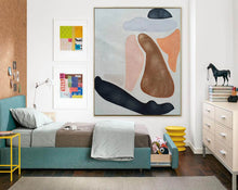 Load image into Gallery viewer, Women Abstract Painting Textured Wall Art Nude Minimalist Art Np092