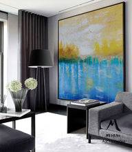 Load image into Gallery viewer, Pop Art Paintings on Canvas Original Sunset Landscape Painting Np070