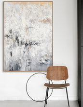 Load image into Gallery viewer, Large Abstract White Painting Heavy Textured Painting For Living Room Kp008