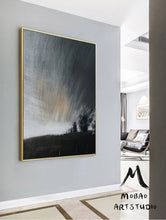 Load image into Gallery viewer, Original Gray Sky Abstract Painting,Oversized Wall Art for Living Room Bl015