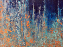 Load image into Gallery viewer, Modern Wall Art for Living Room Blue Abstract Painting, Xl Painting Bp055