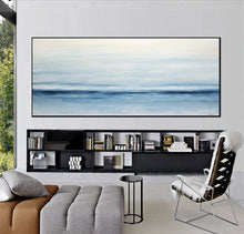 Load image into Gallery viewer, Abstract Blue And White Landscape Painting Modern Artwork Fp008
