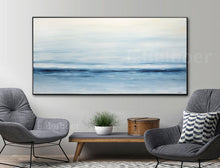 Load image into Gallery viewer, Abstract Blue And White Landscape Painting Modern Artwork Fp008