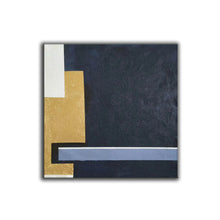 Load image into Gallery viewer, Black White Gold Large Abstract Acrylic Painting Yp010